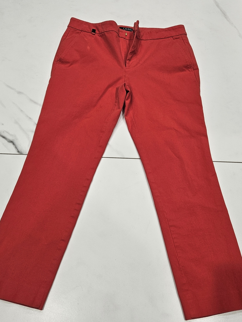 Ralph Lauren Red Women's Pants Cropped